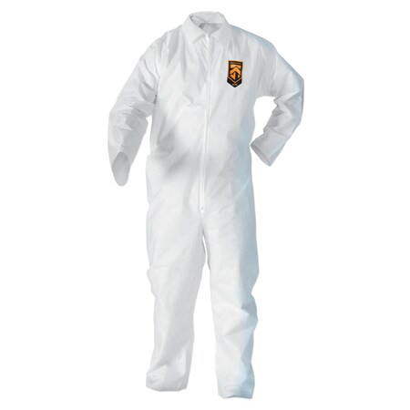 Kleenguard A20 Breathable Particle-Pro Coveralls, Zip, X-Large, White, PK24 417-49004